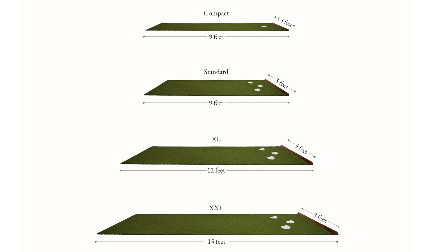 PrimePutt Indoor/Outdoor Putting Mat - XXL - 3' x 15'