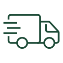 An icon showing free shipping
