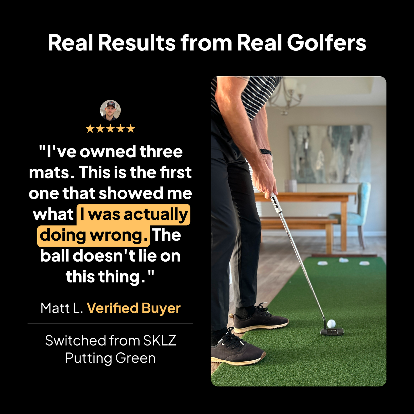 True Golf™ Putting Mat